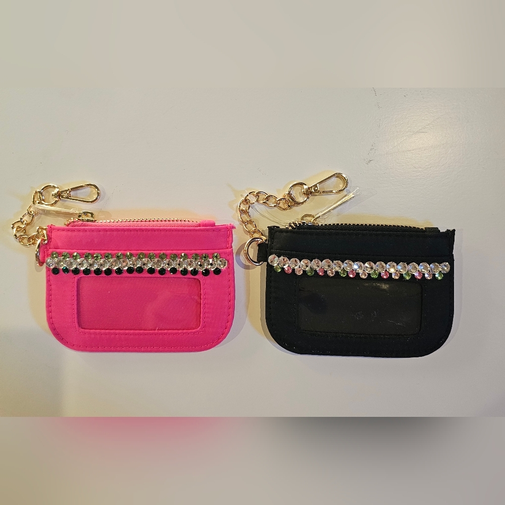 Stylish Pink and Black Key & Card Holders